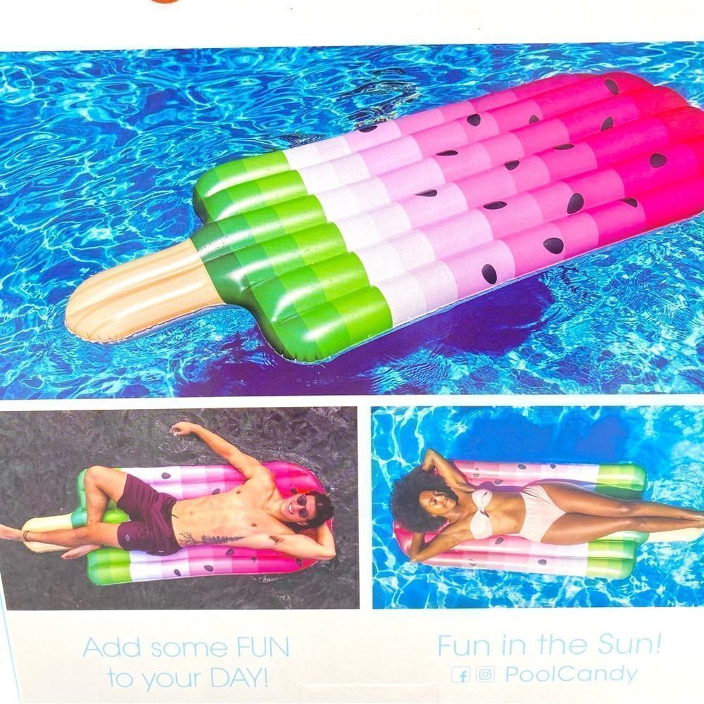 Pool Candy Watermelon Ice Pop Giant Pool Raft Float - Picture 5 of 5